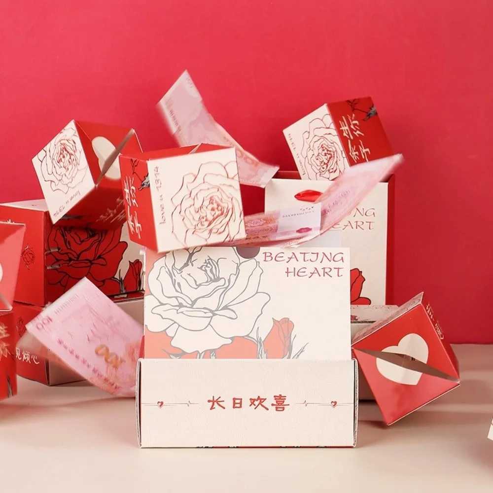Red Envelope Romantic Cash Explosion Gift Box Paper Funny Gift Bounce Box Festival Surprise Bounce Box Valentine C251127-image-1086356920