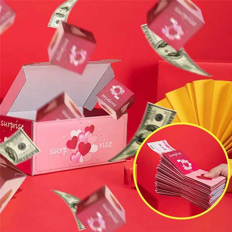 Surprise Bounce Box DIY Fold Paper Box Money Up Birthday Christmas Explosions Red Envelope Surpris Gift C251127-image-1086356975