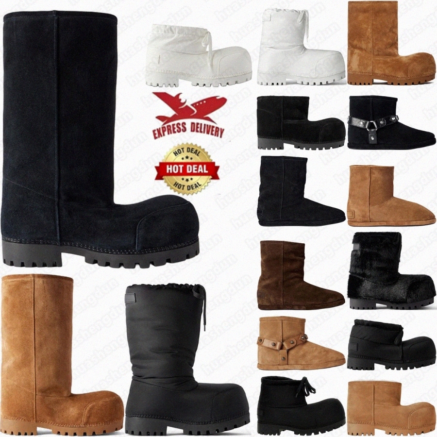 alaska designer skiwear boots fur Low boot booties snow Autumn winter womens Black Suede Brown bottes botte White Fuchsia Khaki mens wo2eYk#