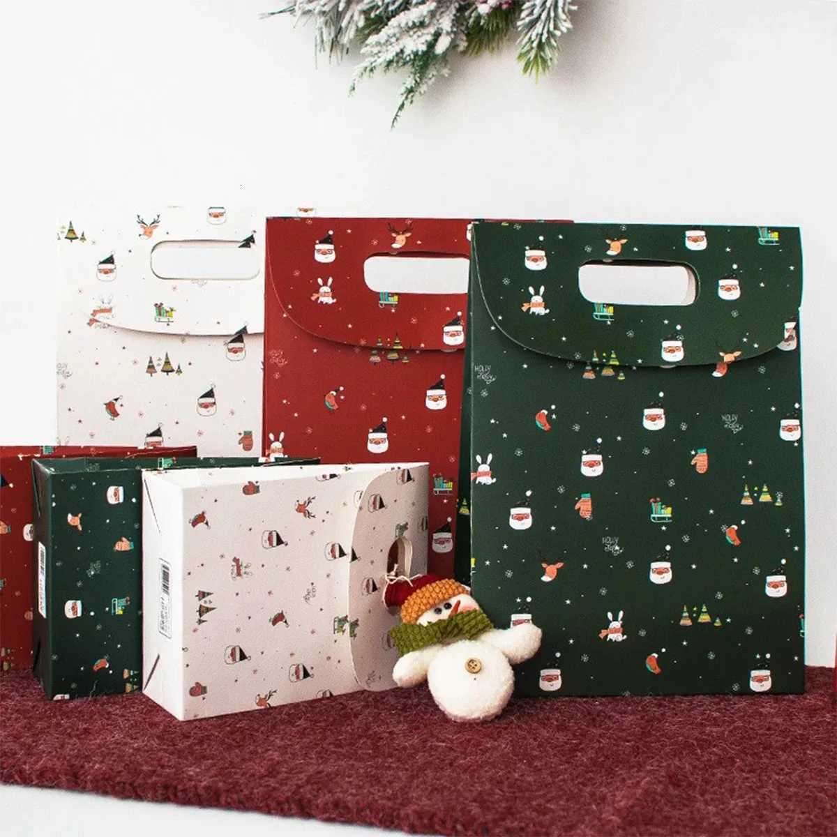 Christmas gift box candy bag portable flip cover souvenir gift bag C251127-image-1086357622