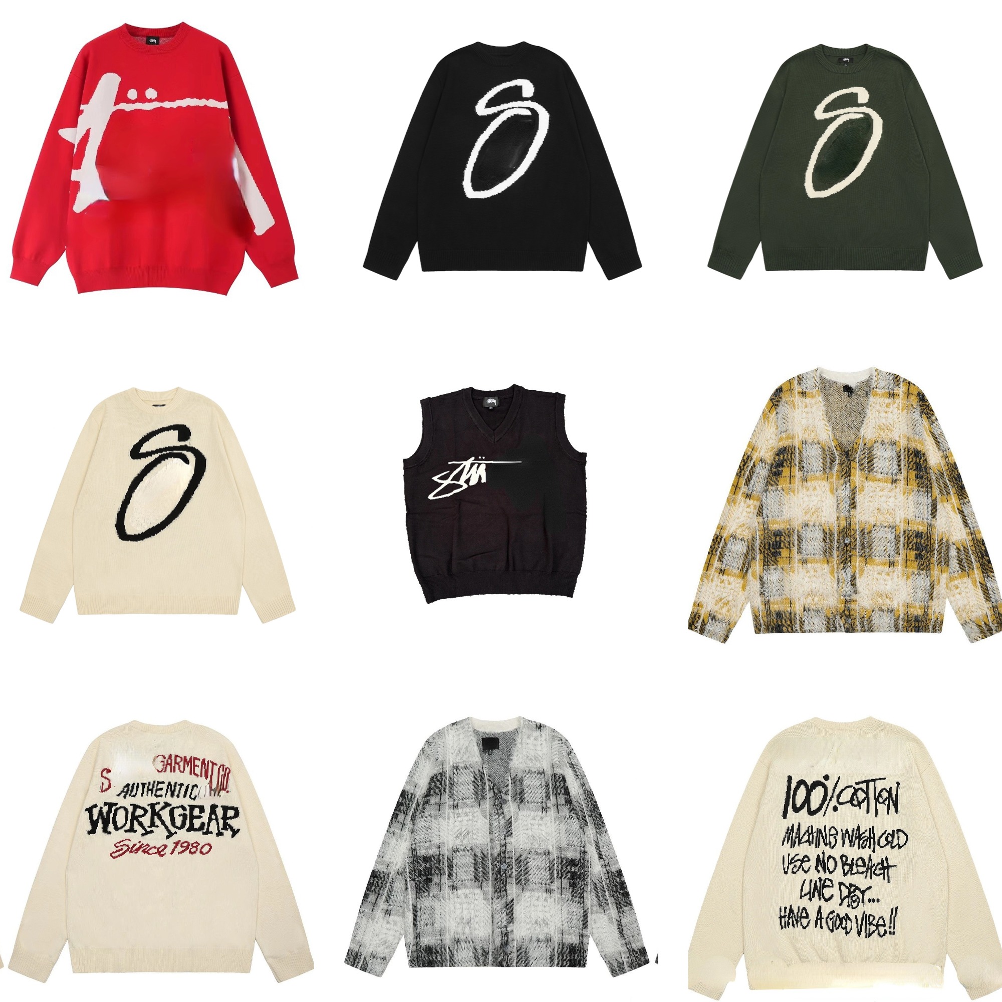 Men's Sweaters Designer Sweater Luxury High Quality Wool Letter Jacquard Weave Solid Color Vintage Hip Hop Fashion Warm Autumn And Winter Sweat