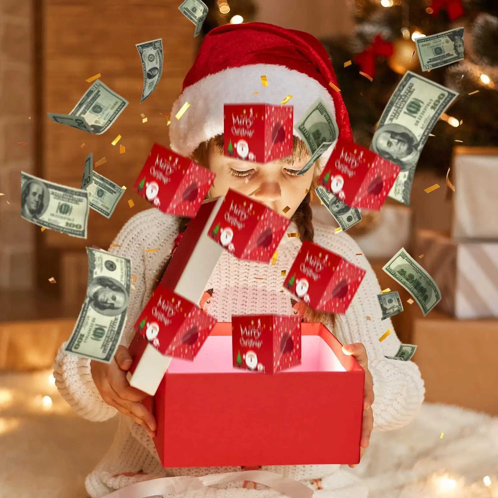 Christmas Gift Box DIY Folding Paper Box Money Pop Up Birthday Surprise Bounce Box Explosions Red Envelope Surpris Gift Box C251127-image-1086356761