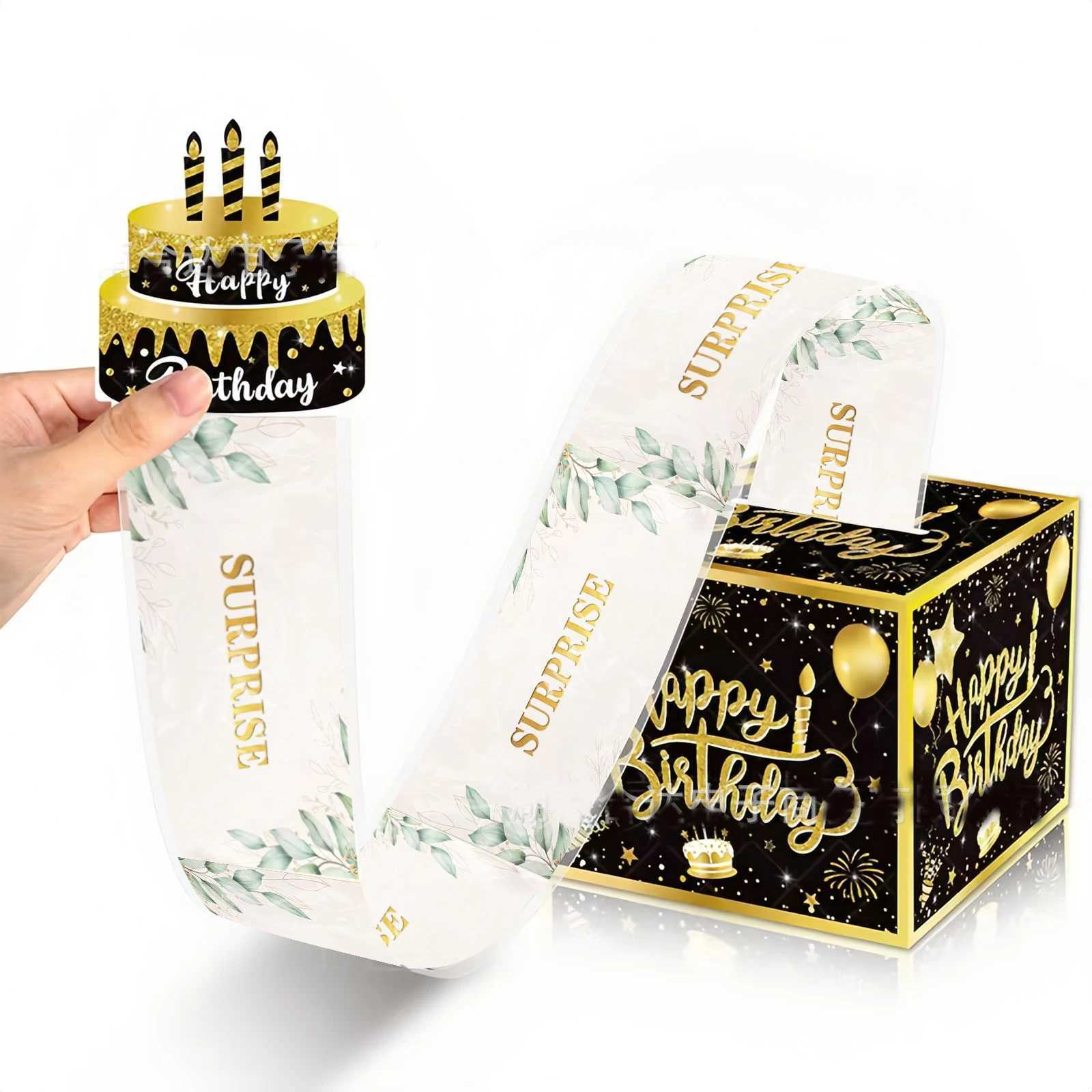Birthday Money Box For Cash With Pl Out Happy Birthday Day Card Money Gift Box Birthday Atmosphere Decoration Prop Drawout Box H251127-image-1086326962