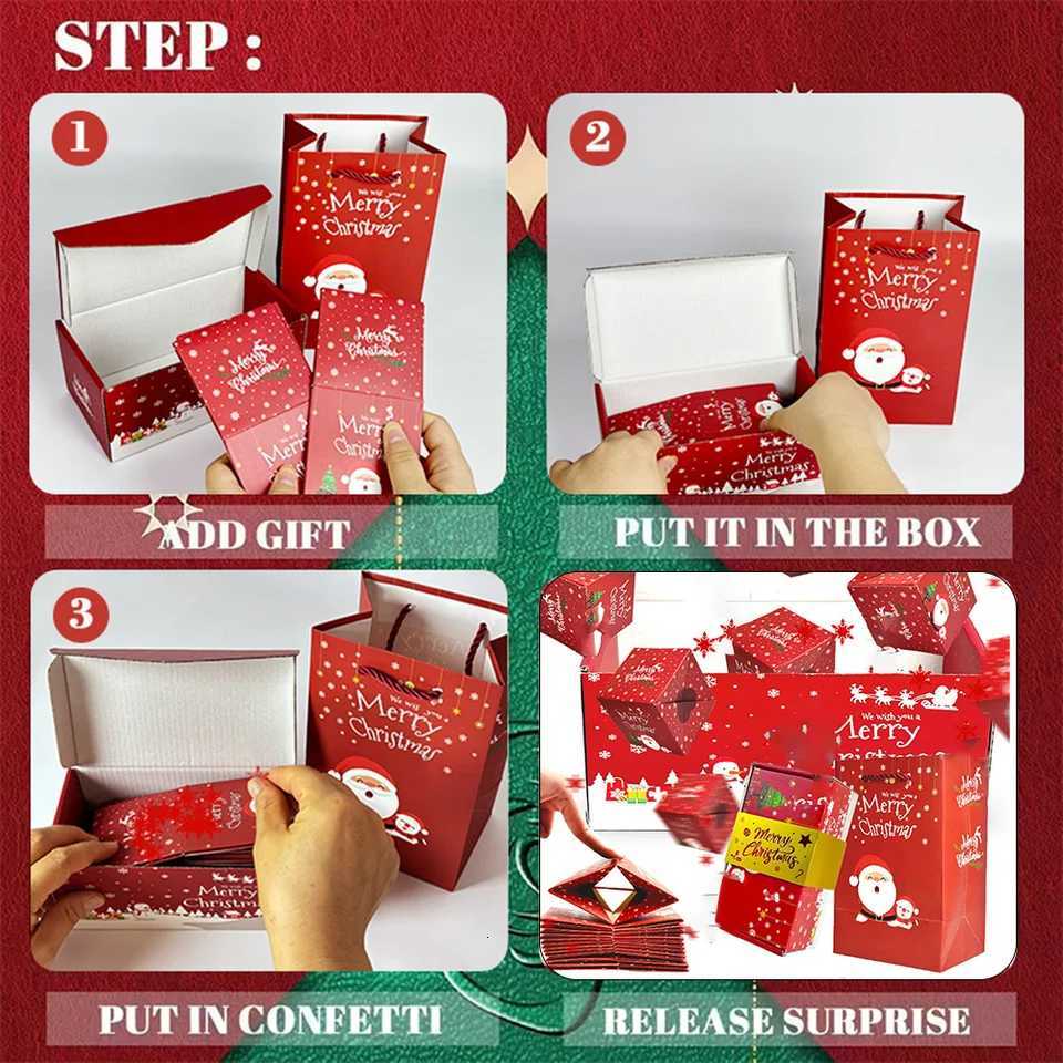 Folding Surprise Box with Confetti Burst for Birthdays Weddings Anniversaries Paperboard Construction for Celebrations C251127-image-1086357267