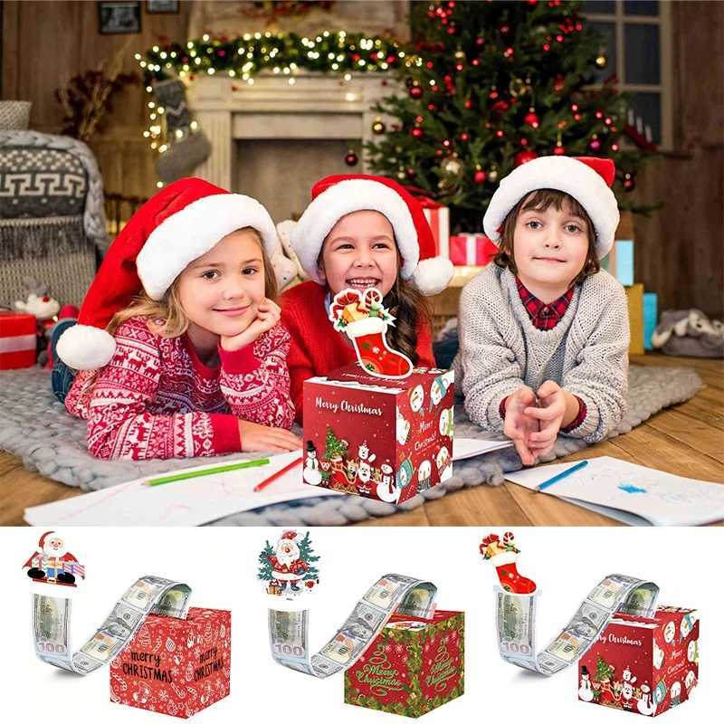 Christmas Surprise Money Pull-Out Gift Box Xmas Party Favors Party Gifts New Year Gifts for Kids Lover 2025 Navidad Noel C251127-image-1086357350