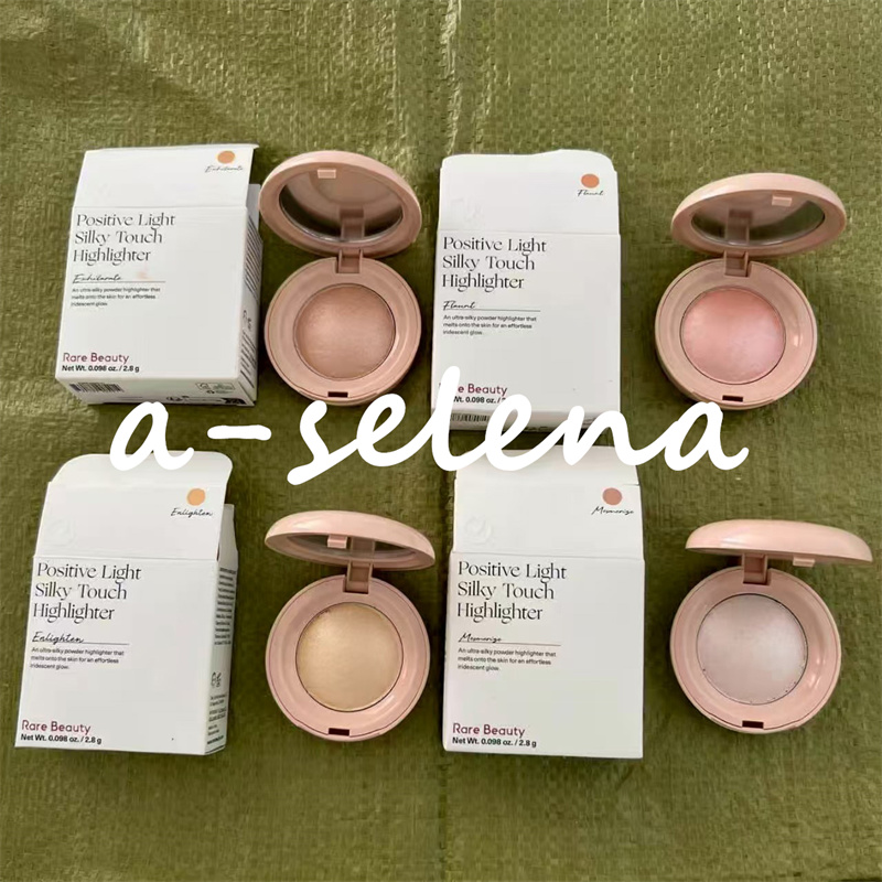 4 Color Rare Beauty Face Makeup Glow Highlighter Powder Positive Light Silky Touch Highlighters 2.8g