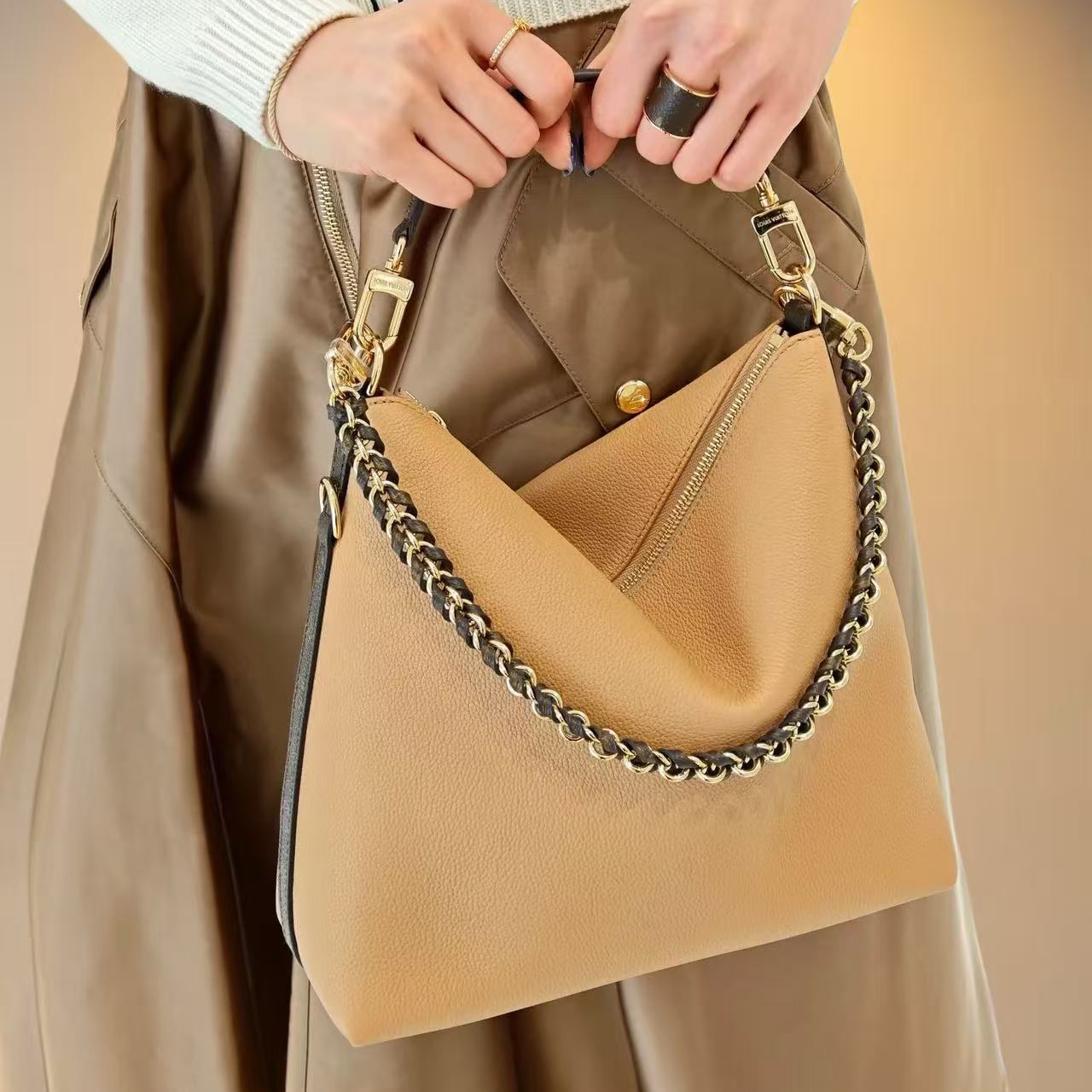 Designe Suede Multipass Bags Luxury Women Hobo Bag Flower Braided Chain Handbag Luxury Leather Shoulder Bag Crossbody Bags Tote Handbag M28029 M2782