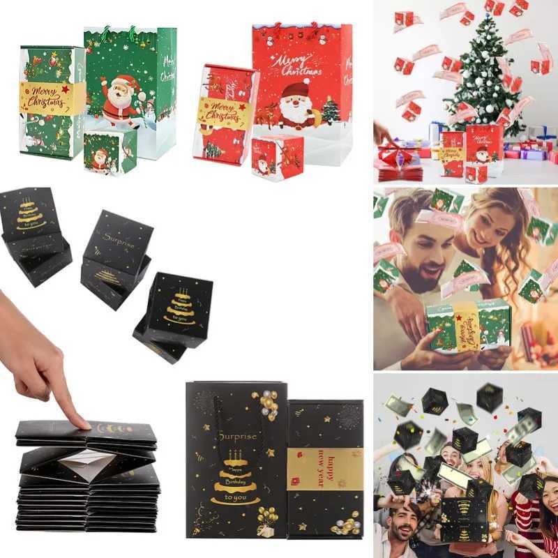 Happy New Year Money Gift Box Surprise Explosive Gift Box Christmas Birthday Valentine DIY Folding Pop Up Bounce Box C251127-image-1086357333