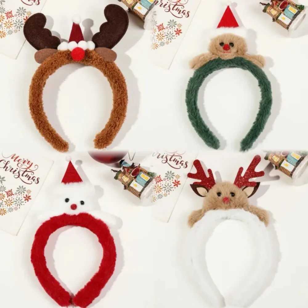 Winter Holiday HeadbandsCute Christmas Antler Hairbands for Women Girl Party Holiday Favors Photos Booth Hair AccessoriesM251127-image-1086324007