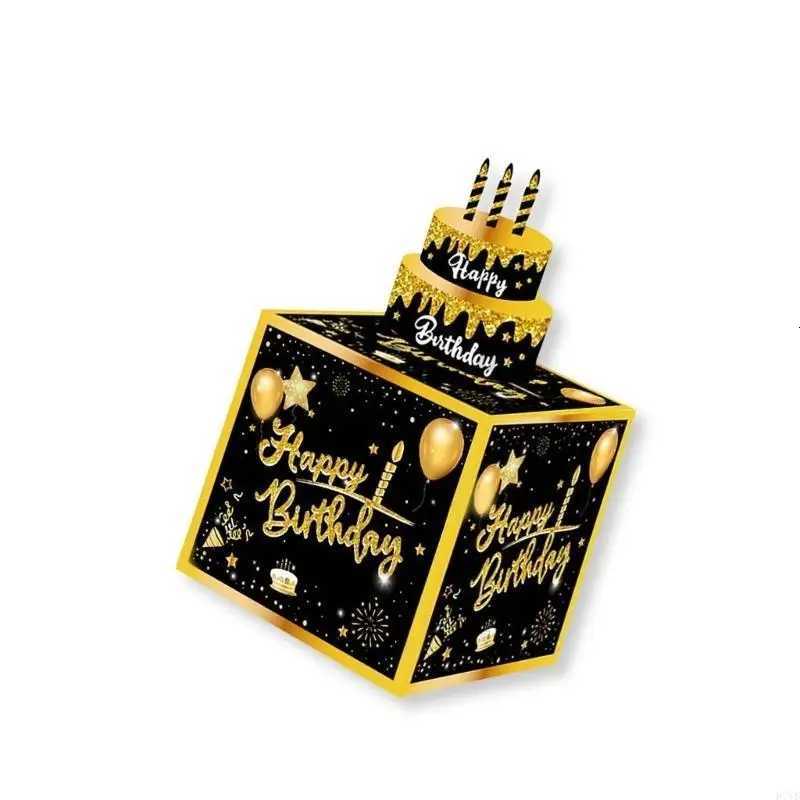 D7YB Birthday Cash Gift Box with Pl Out Card Accessories Handmade Money Gift Box H251127-image-1086326958
