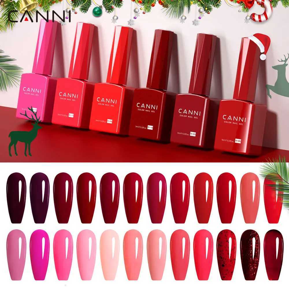 CANNI Gel Nail Polish TPO/HEMA FREE Gorgeous Christmas Red Color Winter Nails Full Coverage Soak Off UV LED Semi Permanent GelT251127-image-1086273617