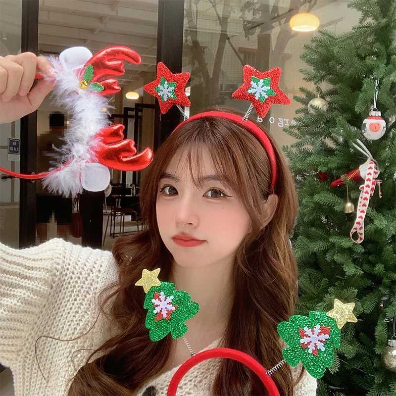 Christmas Pentagram Headbands Gift Xmas Hair Accessories Cute Headband Cosplay Girls Hairband Merry Christmas DecorationsM251127-image-1086322153