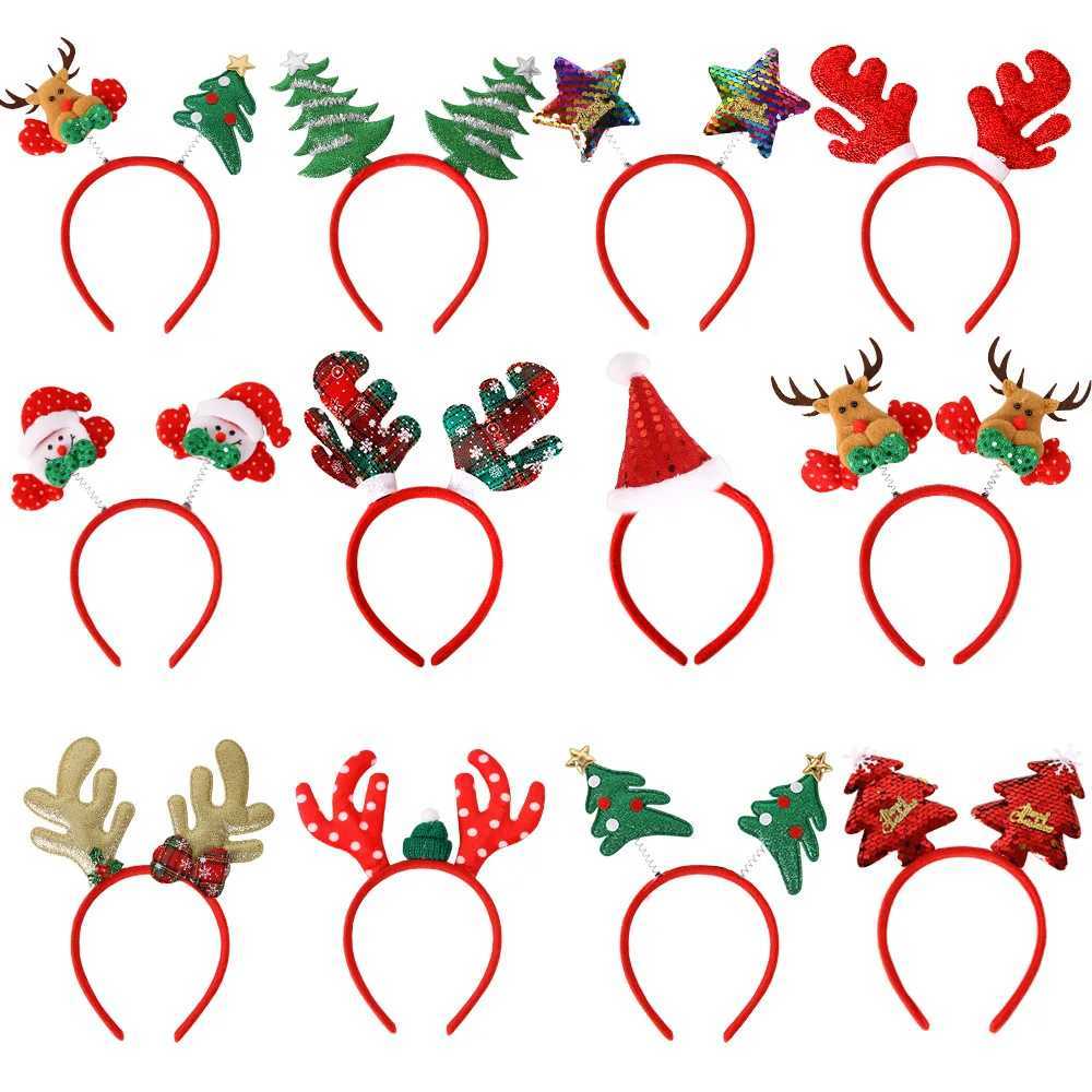 Christmas Headbands Santa Tree Elk Hairband Christmas Decorations Headwear New Year Xmas Noel Party Favors Supply Kids GiftM251127-image-1086321899