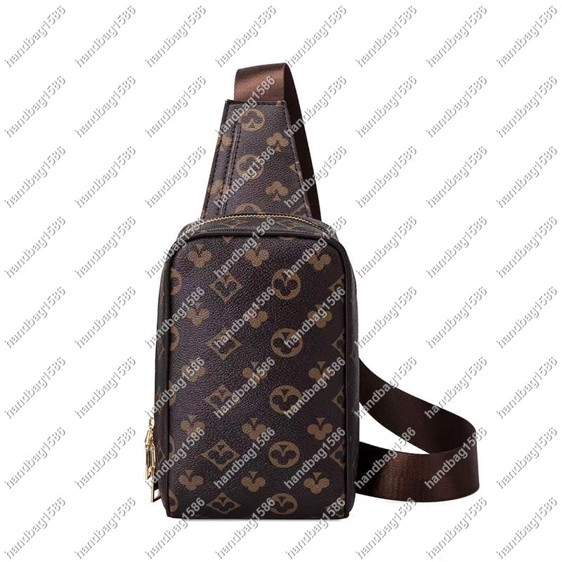 2023 Sacs de soirée Homme Bandoulière Sac Homme Décontracté Sac Poitrine Sac Banane Messager Luxe Sac à Main Cuir Véritable Taïga Toile Mode