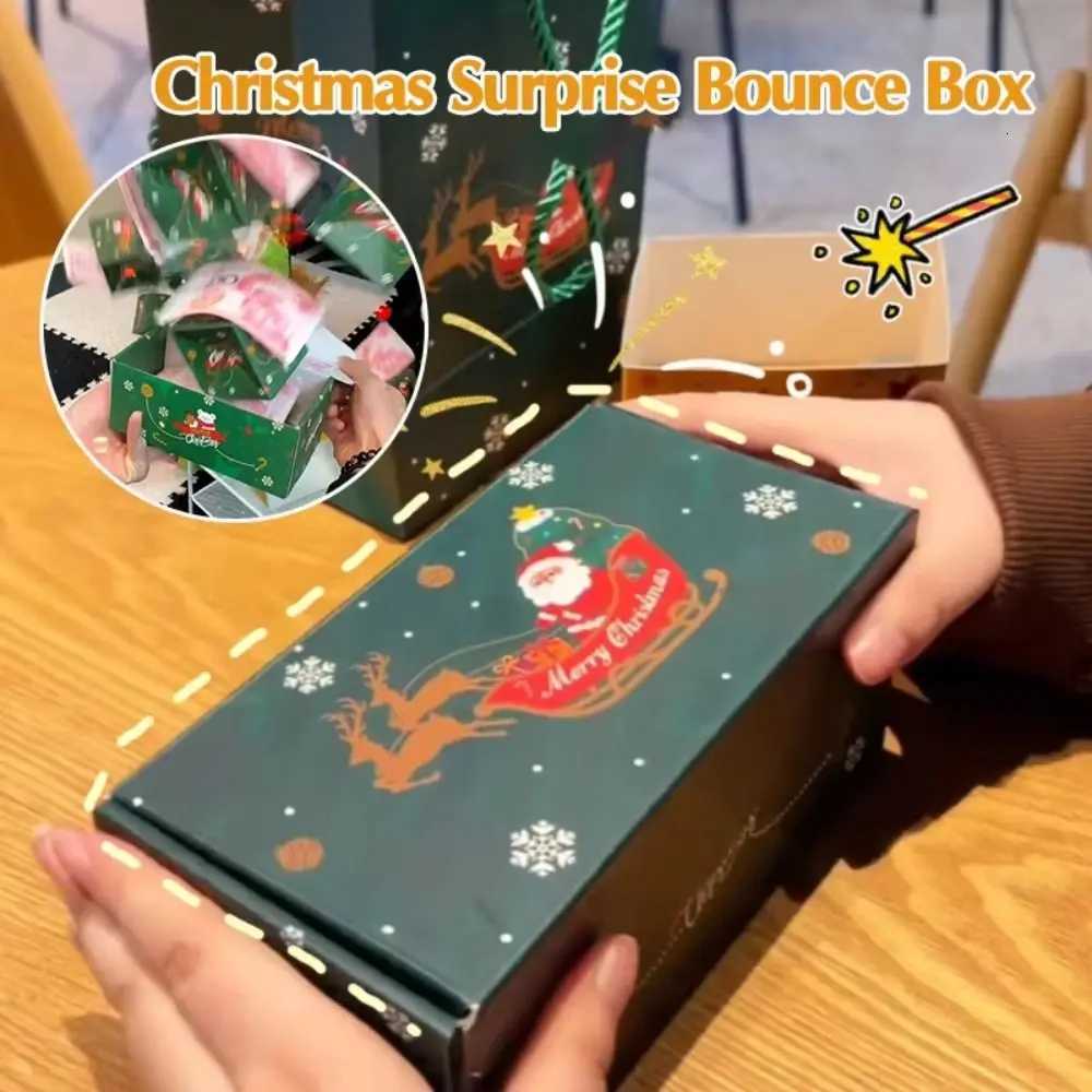 New Folding Christmas Surprise Gift Box DIY Assembly Bouncing Money Pull-Out Box Pop-Up Money Pulling Boxes Christmas Gifts C251127-image-1086357281
