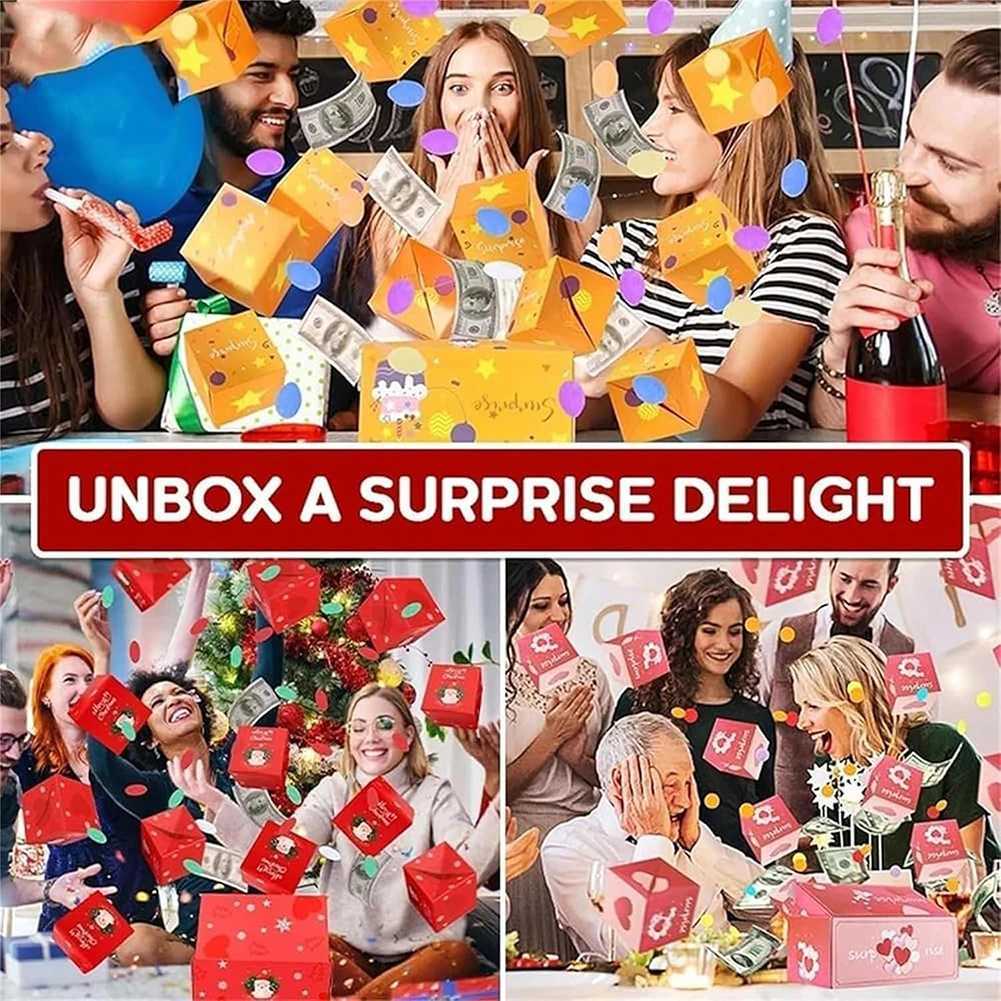 Unique Surprise Money Bounces Box Holiday Themed Bounces Red Envelopes For Festival C251127-image-1086357012