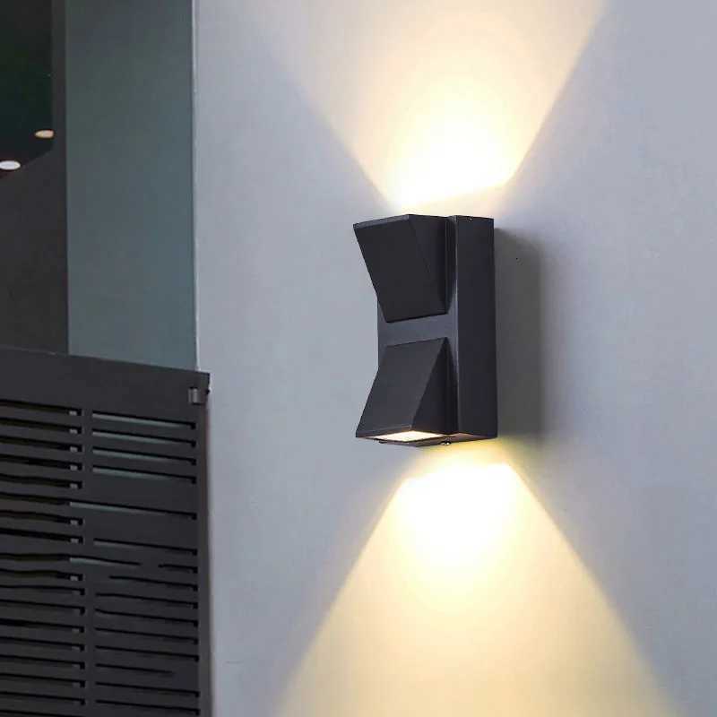 Luz LED de pared de doble cabezal 5W 10W lámpara de balcón Iluminación para exteriores impermeable lámpara de aluminio para porche lámpara para vall