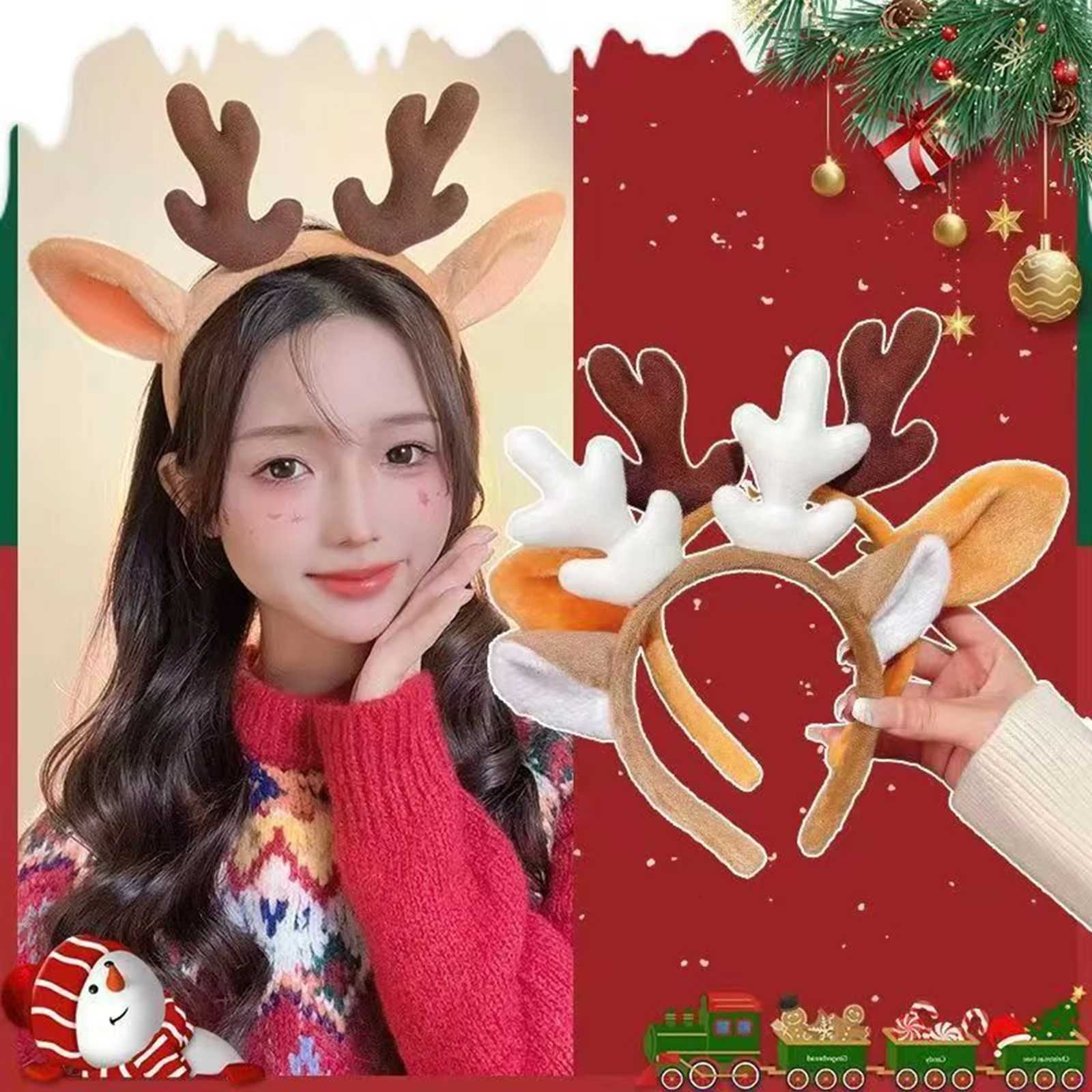 Christmas Reindeer Headband Cute ChildrenS Dress Headband Christmas Antlers Atmosphere Decoration Gift NavidadM251127-image-1086321832