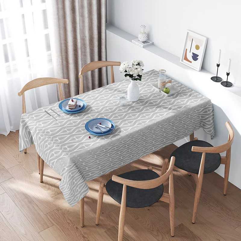 Waterproof Tablecloth Washable Rectangle Dining Table Cover Modern Farmhouse Kitchen Decor Party Table Topper Backdrop M251128-image-1086459143