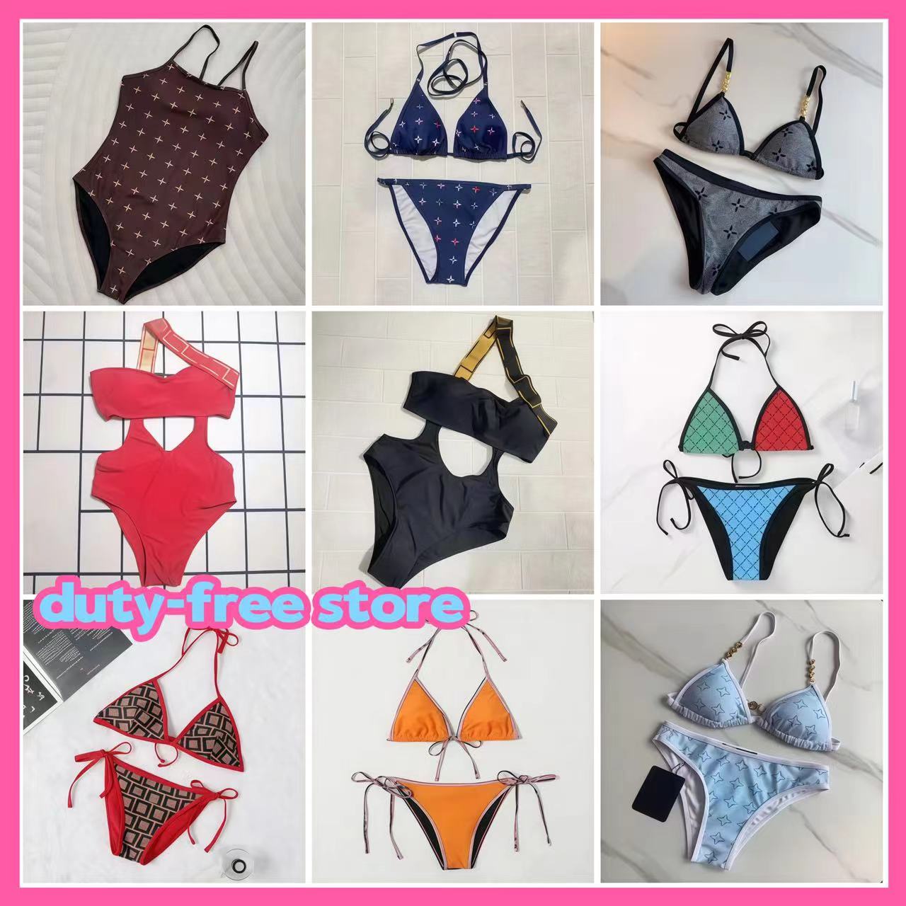 Bikini Fashion Sexy Women&#039;s Swimwear Hot Selling Swimsui Women Letter Print Short Set Thongs Bra Beach Party Push Up Bandage Bathing Suit Sw-image-945986135
