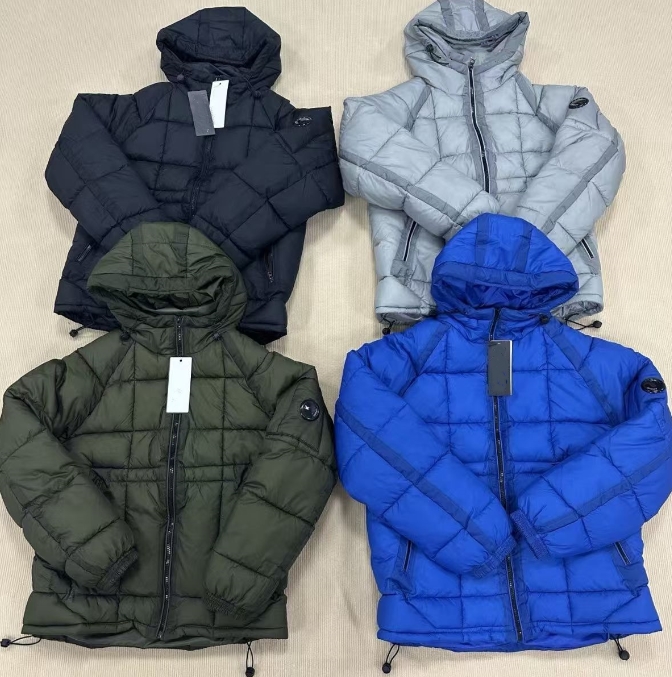 Veste d'extérieur pour hommes, manteau de créateur, veste d'hiver pour hommes, badge, fermeture éclair, style ample, top cp, vêtements de rue, ve