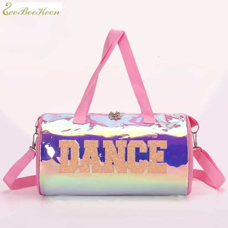 Ballet Bag For Girls laser shiny Gym Bags Rucksack drum bag Rose Ballet Dance Bag Wen Ballet Sports Dance Backpacks Y251128-image-1086505758