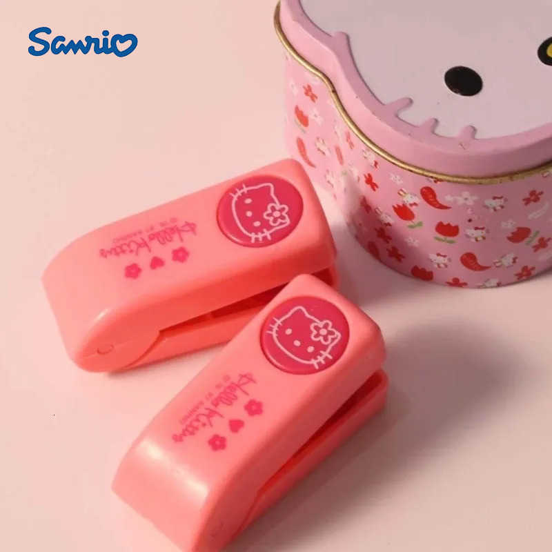 Sanrio Hello Kitty Stapler Embosser Cute Cartoon Embossing Tool for DIY Craft Scrapbooking Card Making School Supplies Birthday Gift H251128-image-1086419331