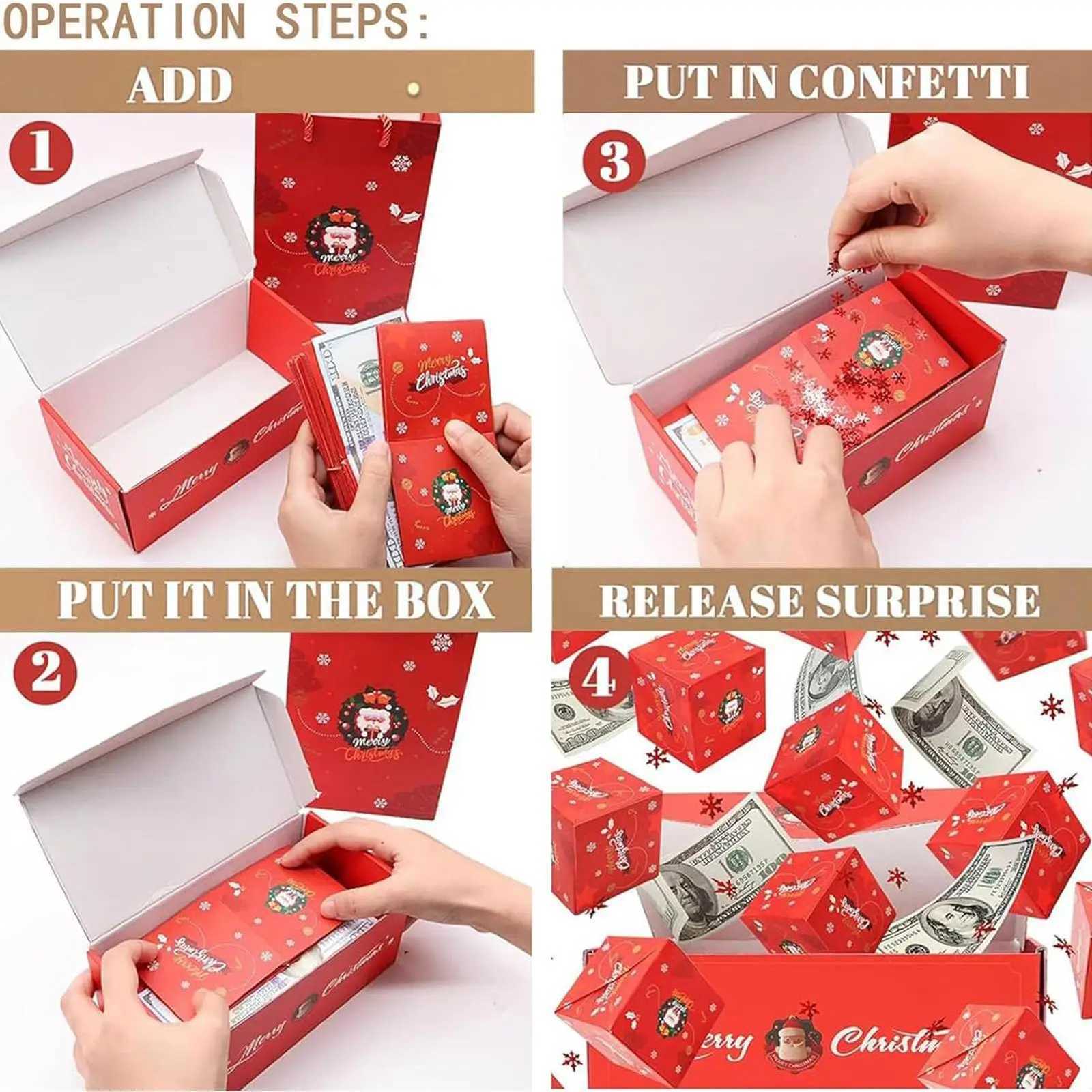 Christmas Bounce Boxes Folding Bouncing Cash Boxes Party Favors With Bag For Vntine Friends Family Celebration Graduation H251127-image-1086392014