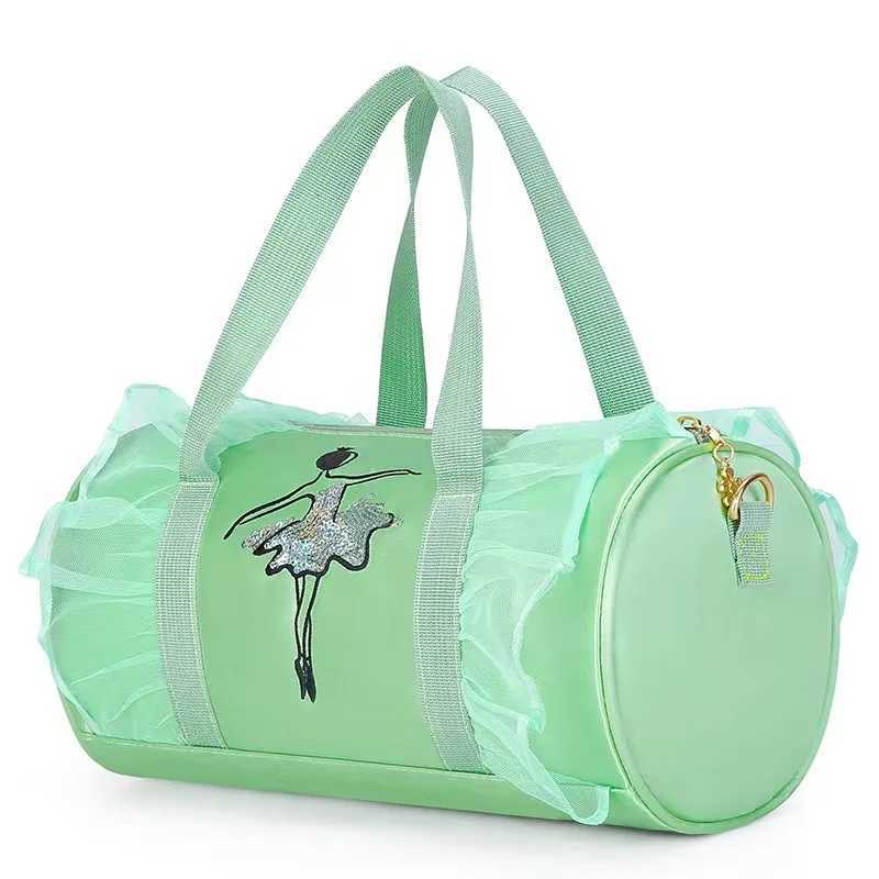 Cute Kids Fi Green Purple Sports Dance Bag Sequin Print Shoder Bag Gymtic Ballet Latin Bag For Children Girls Y251128-image-1086505832