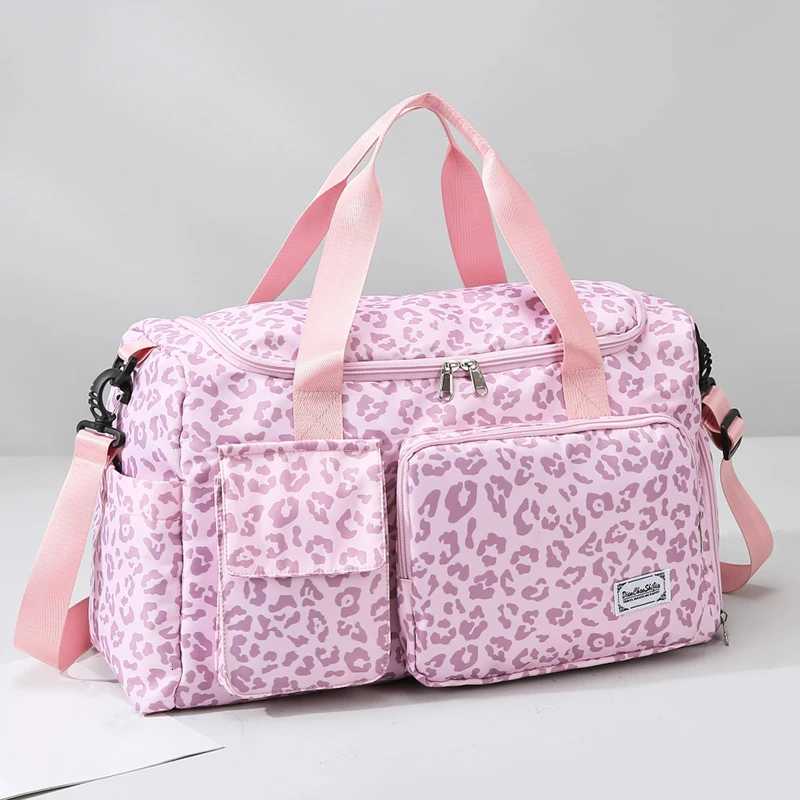 Fi Leopard Print Travel Bag Large Capacity Mtiple Pockets Sports and Fitness Bag Travel Bag Storage Bag E Y251128-image-1086505711