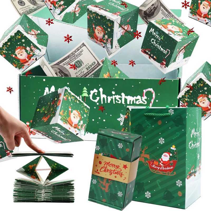 Creative Christmas Gift Box DIY Folding Paper Box Money Birthday Surprise Bounce Box Explosions Red Envelope Surpris Gift Boxes H2511275-image-1086393766