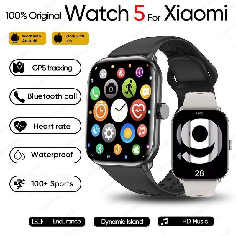 2025 New For Xiaomi Redmi Watch 5 Original Men GPS Track Bluetooth Call Heart rate Waterproof Sport Fiess Smart bracelet Women Free delivery-image-1103086342
