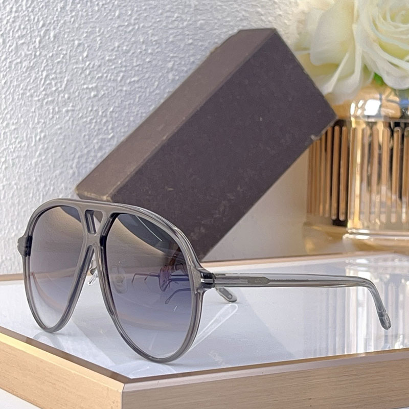 Oversize XAVIER Sunglasses Designer Fashionable Mens Womens Shiny Metal Style With Metal logo on the temples 1061 suitable face shape windproof o-image-929348441