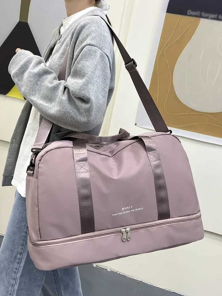 Expandable Travel Duffle Bag for Wen Sports Handbag Fitness Bag Large Capacity e Shoder Weekend Overnight Bag Y251128-image-1086505699