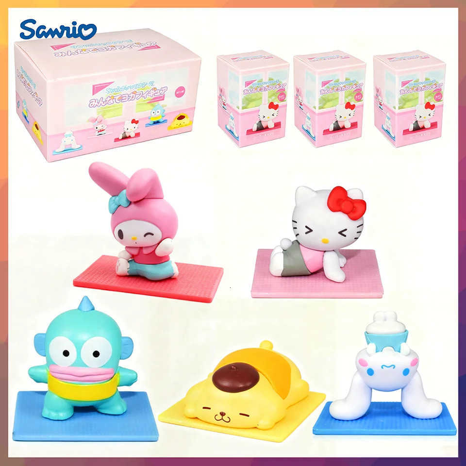Sanrio Kawaii Gashapon Figures - Hello Kitty My Melody Cinnamoroll Pom Purin High-Quality Toy Models Collectible Ornaments H251128-image-1086414538