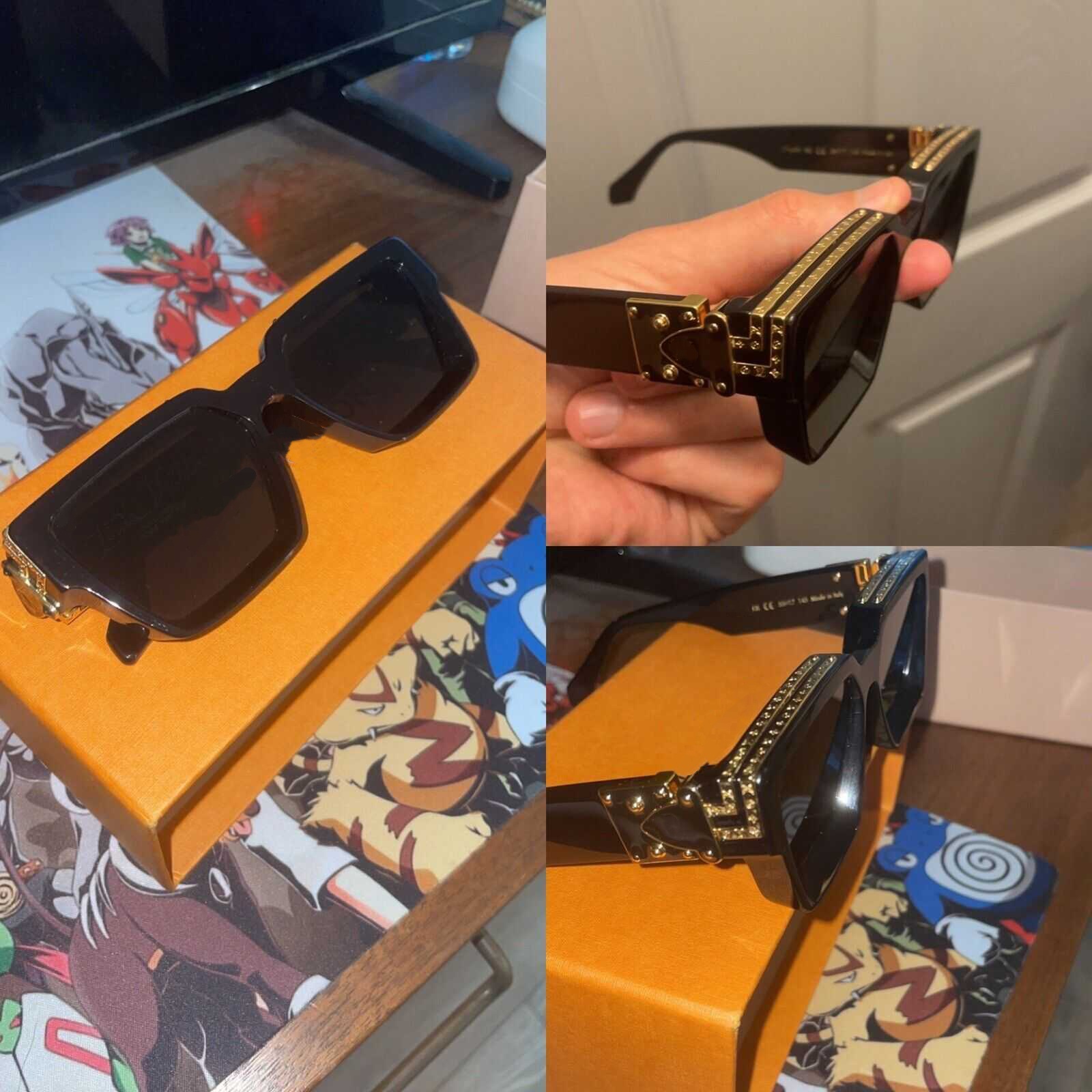 Luxury MILLIONAIRE M96006N Sunglasses full frame Vintage designer sunglasses for men Gold- Logo Gold plated Top 96006 model