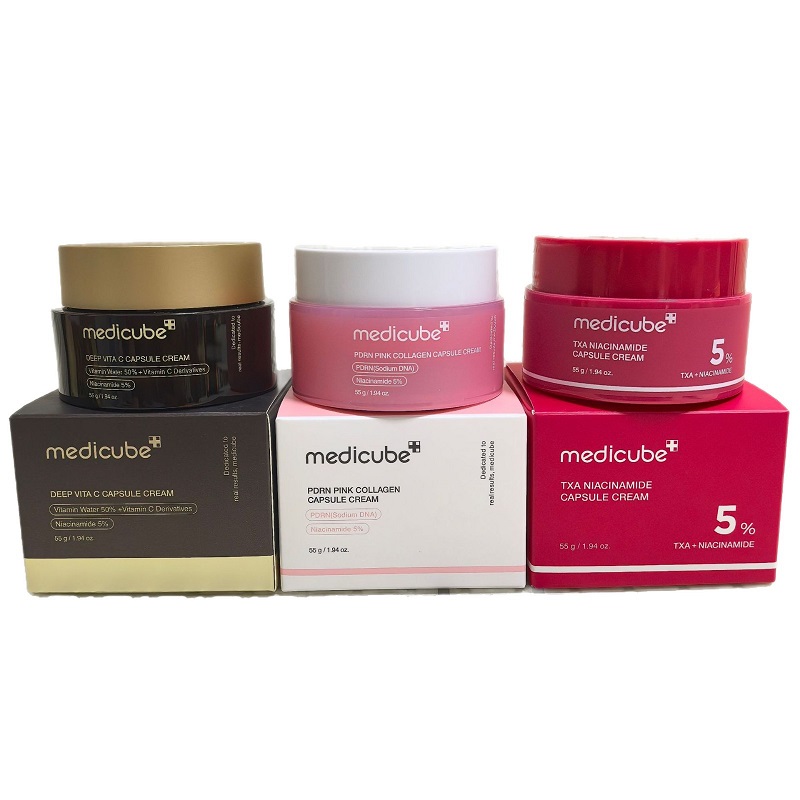 Luxury Medicube Deep Vitamin C Golden Capsule Hydrating Face Moisturizer Antioxidant Protection Lightweight Daily Skincare maquillaje Free Shipping