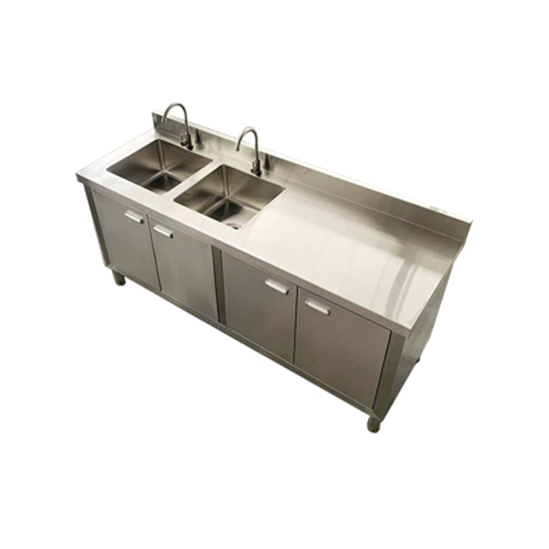 Commercial Stainless Steel Kitchen Stove with Sink - Smooth Surface for Easy Cleaning-image-1055470844