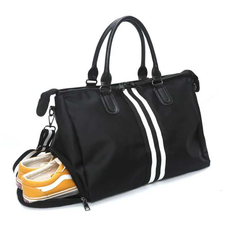 Short distance travel bag waterproof simple Korean fitness bag large capacity nyl sports bag storage yoga bag Y251128-image-1086505864