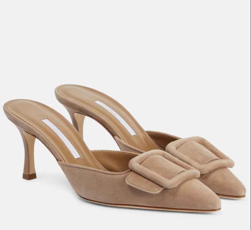 Chaussures à talons hauts en velours luxueux et sexy pour femmes, pantoufles classiques à bout pointu, adaptées aux fêtes, aux mariages et plus e