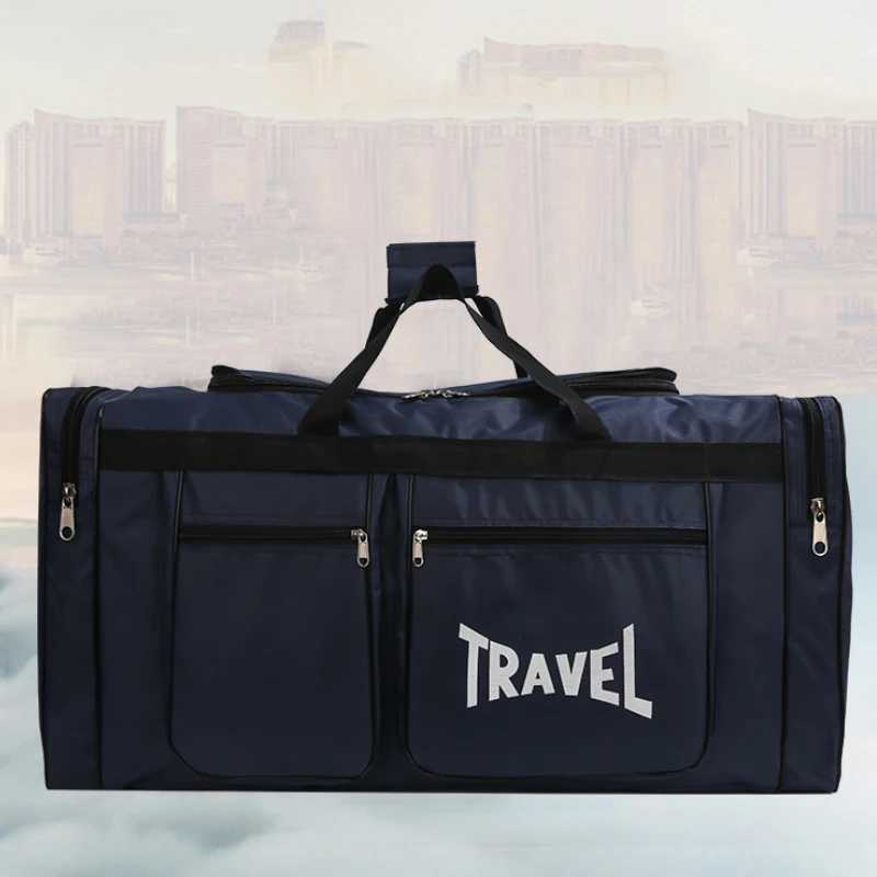Large capacity travel lage bag - mtiple pockets sports and fitness bag zipper closure e bag for outdoor travel Y251128-image-1086505908