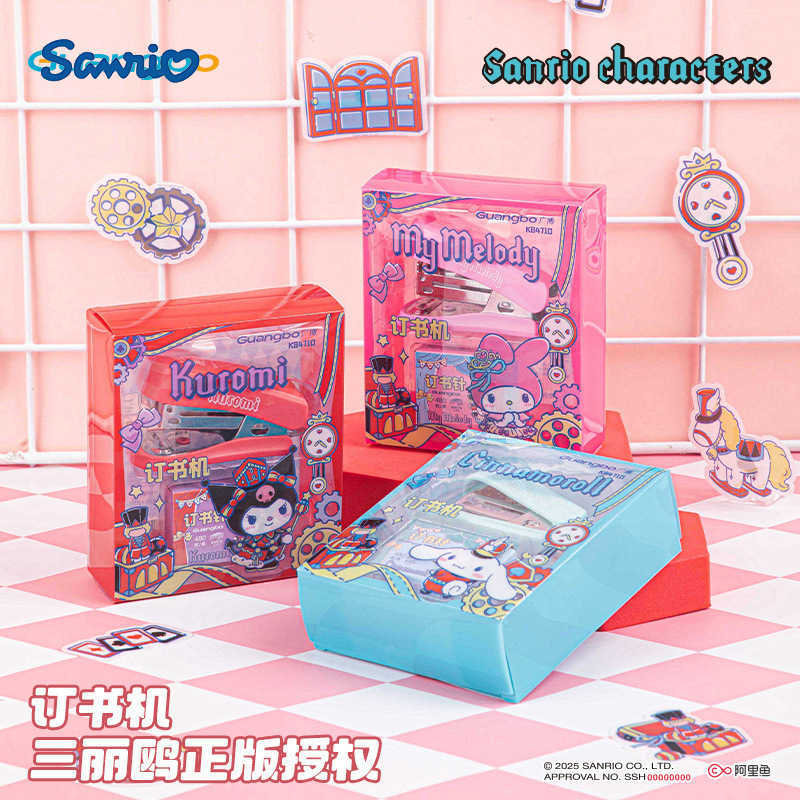 Sanrio Stapler High-Value Hello Kitty Series Small Stapler Creative Fun Childrens Stapling Tool H251128-image-1086418484