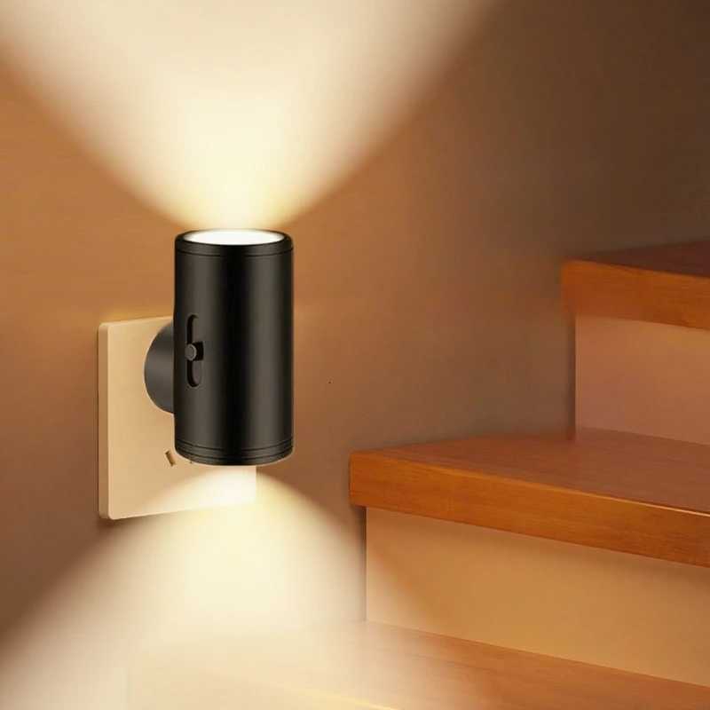 Veilleuses à brancher sur le mur Lampe de nuit LED à intensité variable Lampe de chevet automatique avec capteur de lumière automatique pour déco