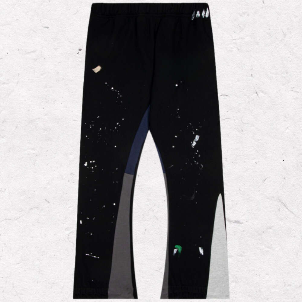 Gallety Dept Pants 2025 Mens Designer Hip Hop Rock Strt Flared Pant Splashed Ink Letter Graphic Loose Casual Jogger Pants Cotton Loose Relaxed Elast