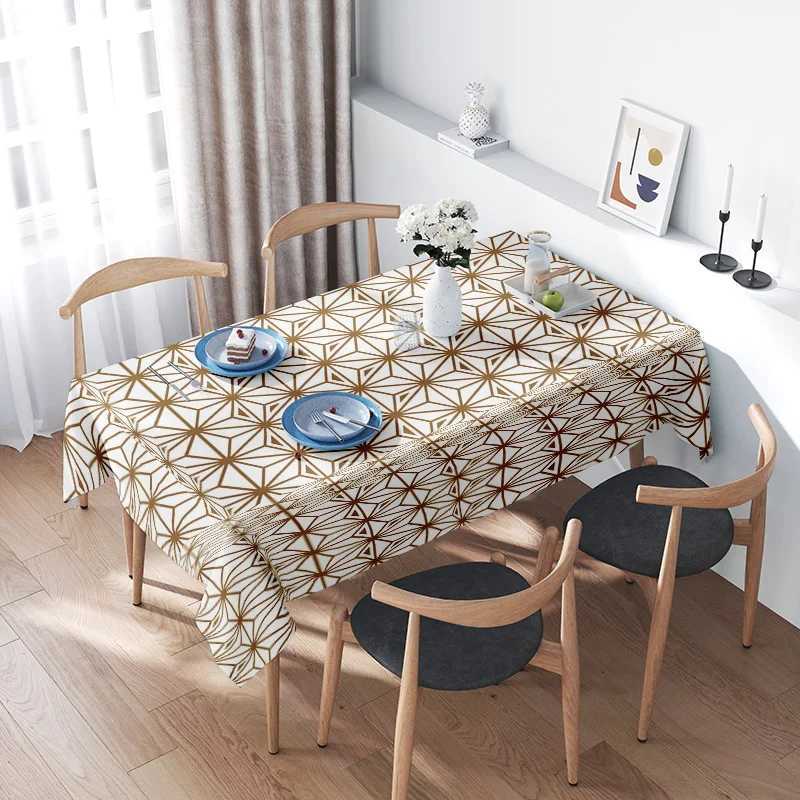 Modern Geometric Tablecloth Elegant Dining Room Decor for Kitchen or Hotel Party Event Supplies 152 x 305 cm 60 x 120 Floral P M251128