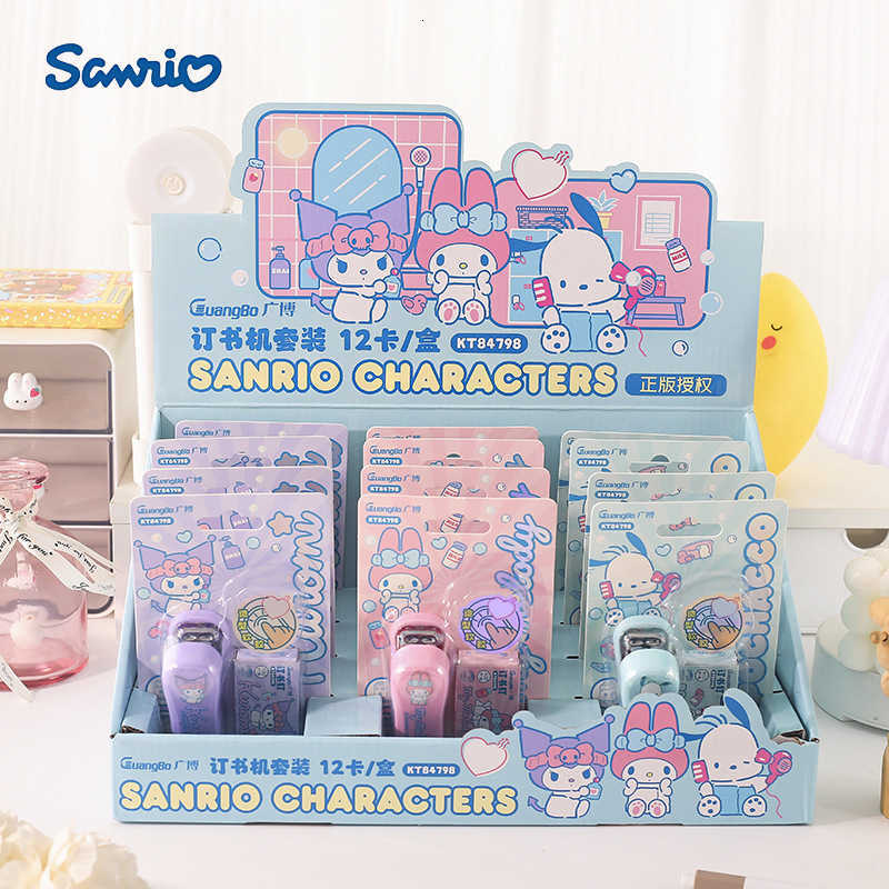 Sanrio Stapler Mini Portable Student Office Document Small Stapling Machine H251128-image-1086417658