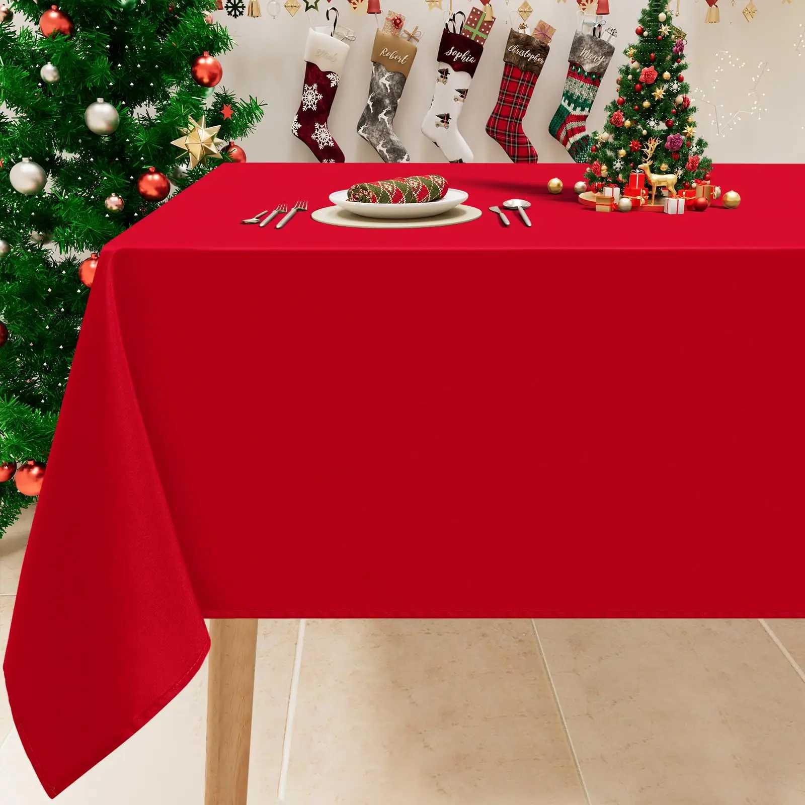 Homaxy New Outdoor Rectangle Tablecloth Decorative Washable Fabric Table Cover Waterproof Stain Resistant Table Cloth For Dining M251128-image-1086458834