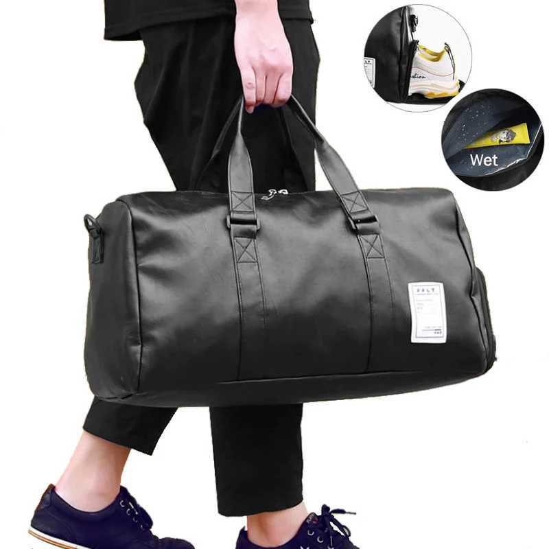 Travel Bag Carry Lage Duffel Bags Large PU Leather Tote Belt Weekend Crossbody Bag Overnight Solid sac de voyage XA88WC Y251128-image-1086505748