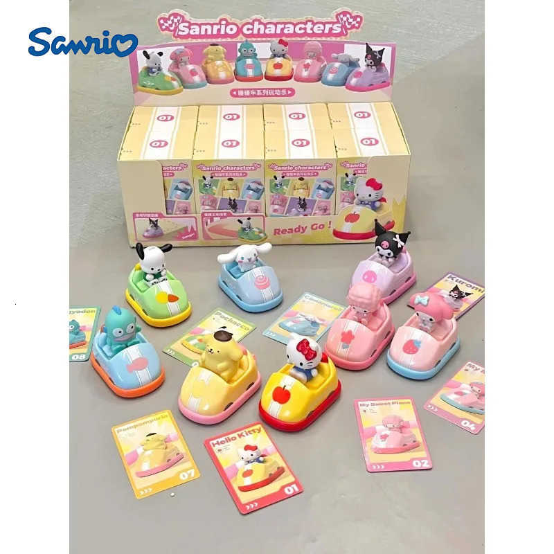 Sanrio Genuine Characters Bumper Car Series Blind Box cute Hello Kitty My Melody Kuromi Cinnamonroll Desktop Ornament H251128-image-1086414699