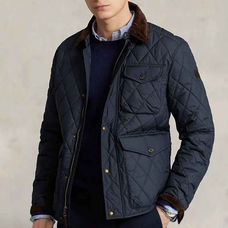 26ss designer jacket Embroidery Mens polo mens jacket Winter New Collection Commuter Classic Anti Staining Quilted jacket Star style high grade top